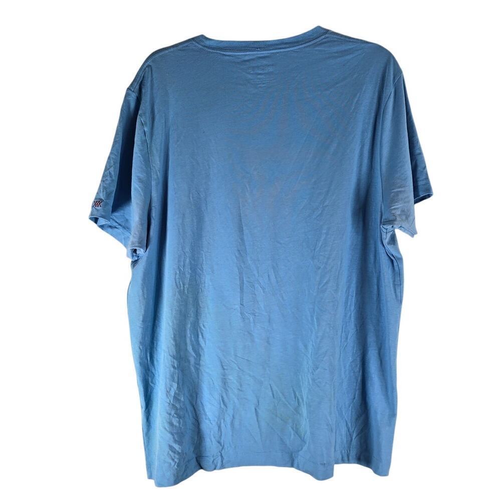 Rhone Men's Element Lightweight Everyday Pima Cotton Tee Shirt Preppy Blue Sz XL - Picture 3 of 6